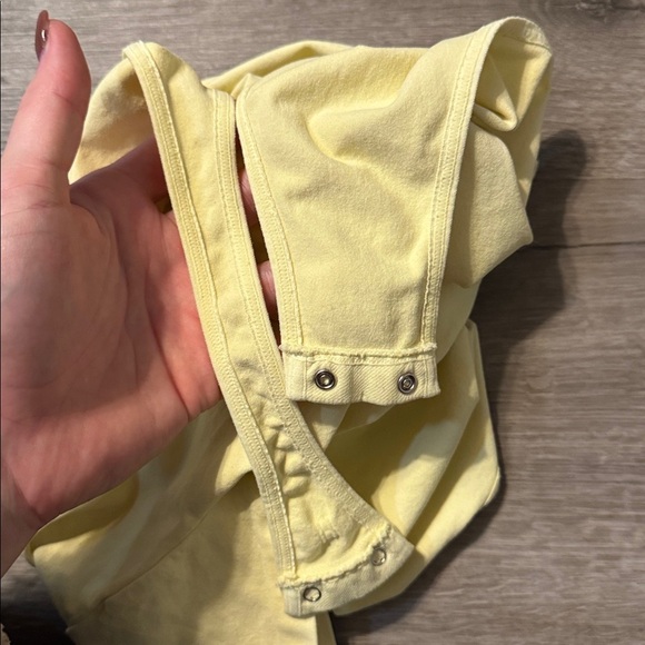 Free People “Intimately” Clean Lines Tee Bodysuit — Butter - Picture 6 of 8